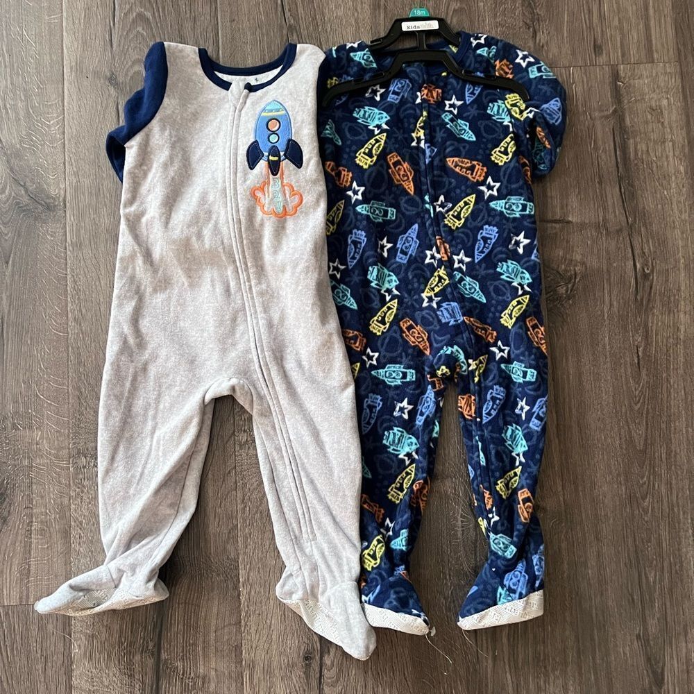 Kids Headquarters Kids 2-Pack Footed Blanket Sleeper 18 months